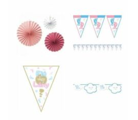 Gender party dekoráció