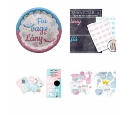 Gender party kellékek