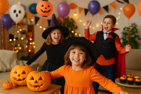 gyermekbarát halloween buli