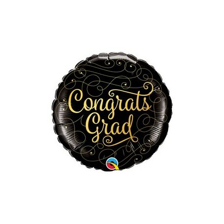 18 inch-es Gratulálok - Congrats Grad Gold Doodles Fólia Lufi