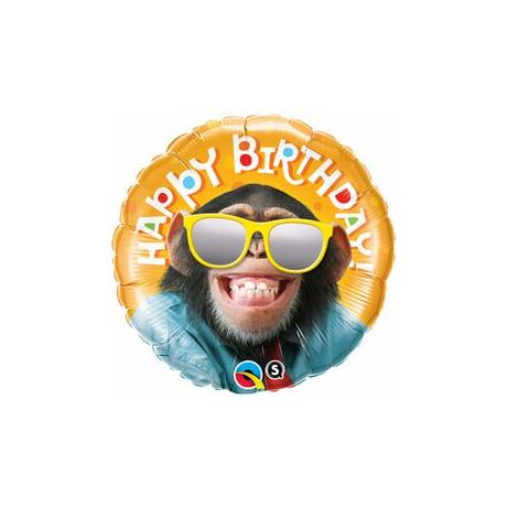 18 inch-es happy birthday smile csimpánz