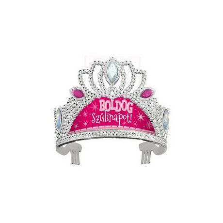Boldog Szülinapot! Rózsaszín Sparkle Ékköves Tiara