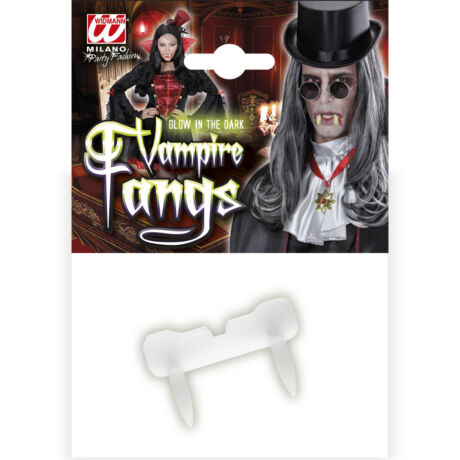 Vámpírfog műanyag, sötétben világító