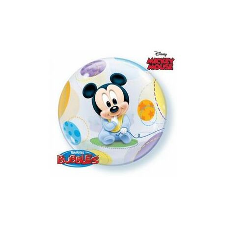 22 inch-es Disney Baby Mickey Bubbles Léggömb Babaszületésre