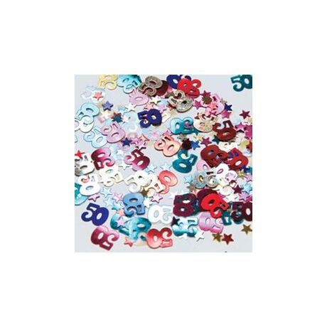 50-es metál konfetti multicolor 14 g