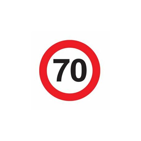 70-es számos seb.korlátozó tábla 40 cm