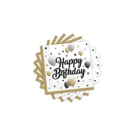 Parti szalvéta Hb arany,20 db