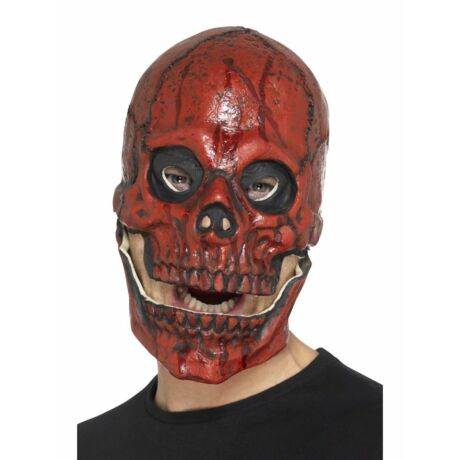 Véres koponya maszk halloweenre