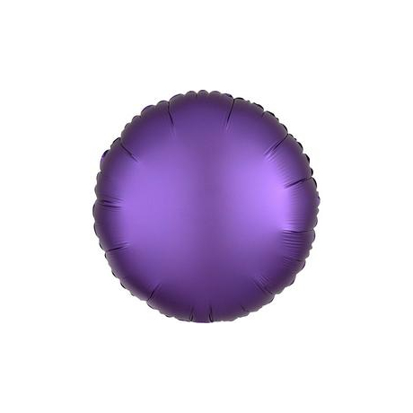 18 inch-es Chrome Lila - Purple Kerek Fólia Lufi