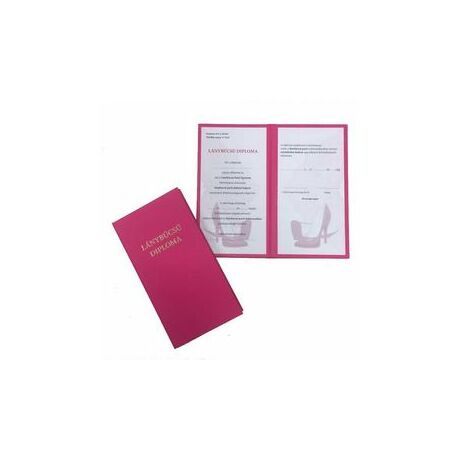 Lánybúcsú diploma