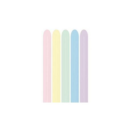 260s Pastel Matte Assortment Party Modellező Lufi (100 db./csomag)