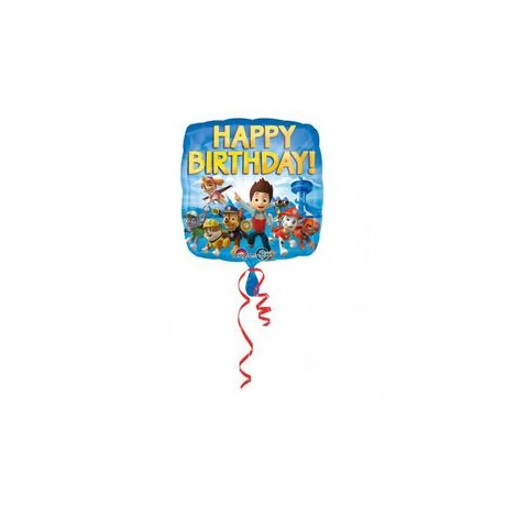 18 inch-es Paw Patrol - Mancs Őrjárat Happy Birthday Születésnapi Fólia Lufi