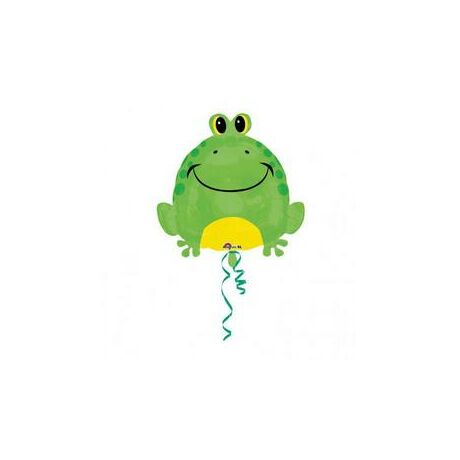 18 inch-es Happy Frog - Boldog Béka Junior Shape Fólia Lufi/Léggömb