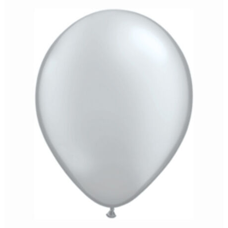 11 inch-es Metallic Silver - Metál Ezüst Kerek Léggömb