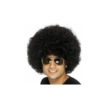  Fekete Funky Afro - Mikrofon Parti Paróka