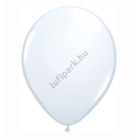 16 Inch-Es White (Standard) Kerek Lufi