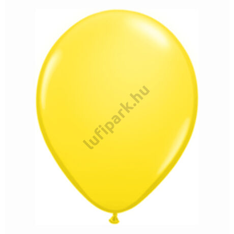 16 Inch-Es Yellow (Standard) Kerek Lufi