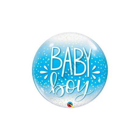22 inch-es Baby boy confetti and dots bu