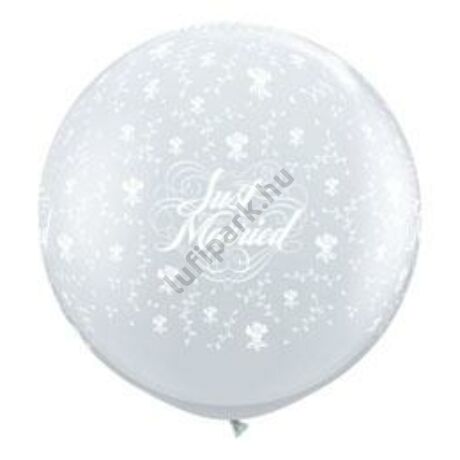 3 Feet-Es Just Married Flowers-A-Round Diamond Clear Lufi