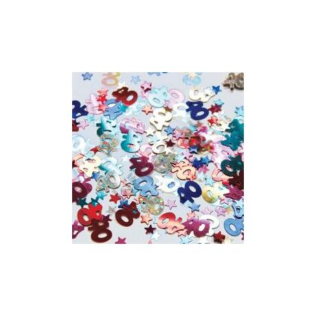 40-es metál konfetti multicolor 14 g