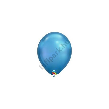 7 inch-es chrome blue kék gumi lufi