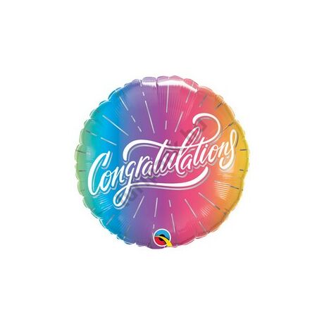 18 inch-es congrats vibrant ombre fólia
