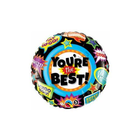 18 inch-es You're The Best Accolades Ballagási Fólia Léggömb