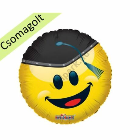 18 inch-es ballagó smiley fólia lufi