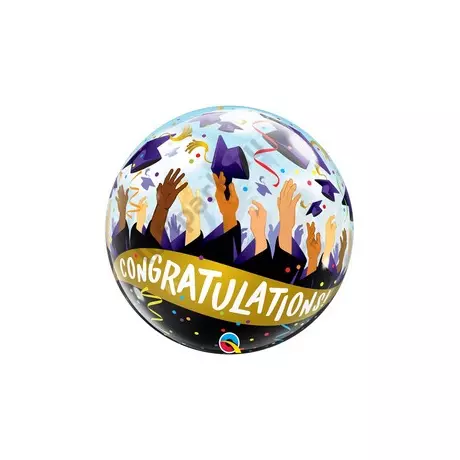 22 inch-es Gratulálok - Congratulations Grad Caps Bubble Lufi Ballagásra