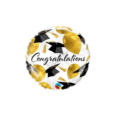 18 inch-es congratulation gold fólia