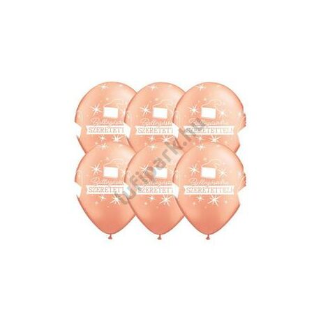11 inch-es Ballagásodra Szeretettel Rosegold Lufi Ballagásra