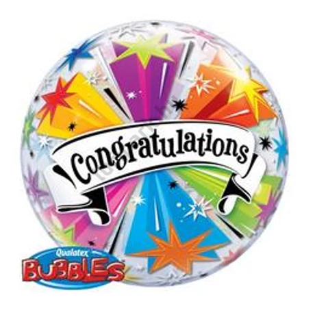 22 inch-es congratulations banner bubble