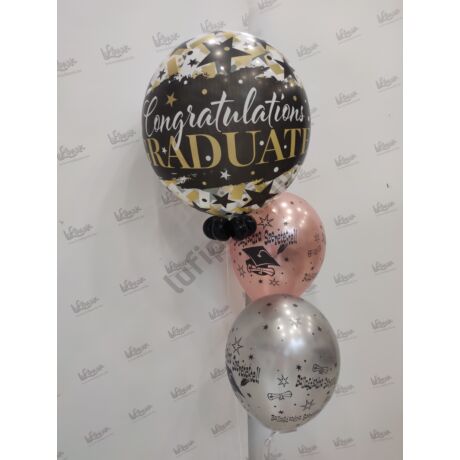 &quot;Elegant&quot; Ballagós bubbles csokor, elegáns súlyra helyezve