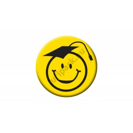Kalapos smile fej kitűző ballagásra
