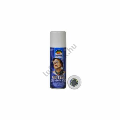 ezüst glitteres haj spray
