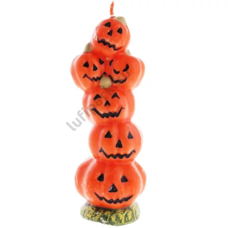 HALLOWEEN GYERTYA, TÖK OSZLOP, 19 CM