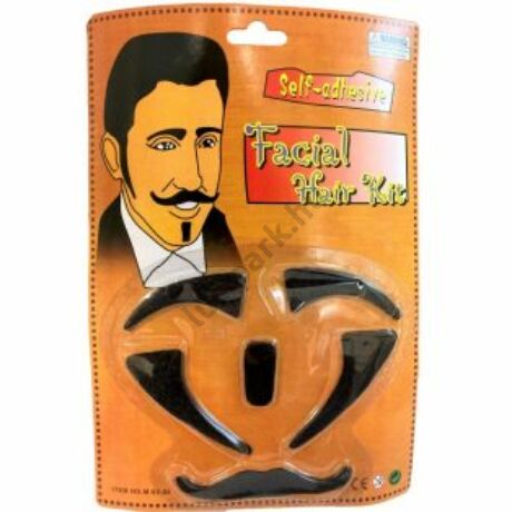 Bajusz szett szemöldökkel, pajesszal