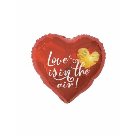 18 inch-es Love is in the air szerelmes fólia lufi
