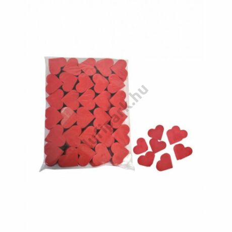 piros szív papír konfetti 1 kg