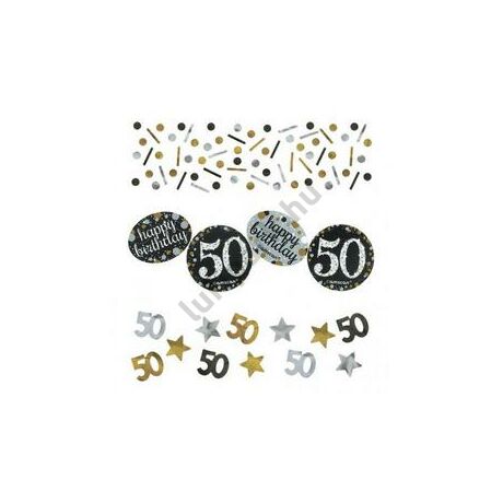 Konfetti 50-es arany ezüst