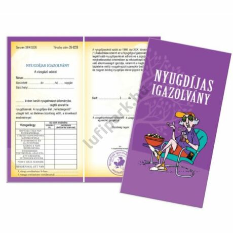 NYUGDÍJAS IGAZOLVÁNY NŐKNEK