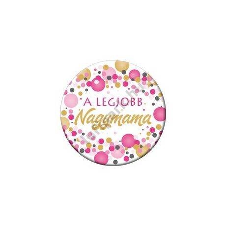 A legjobb nagymama kitűző