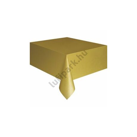 Gold műanyag asztalterítő 137*274 cm