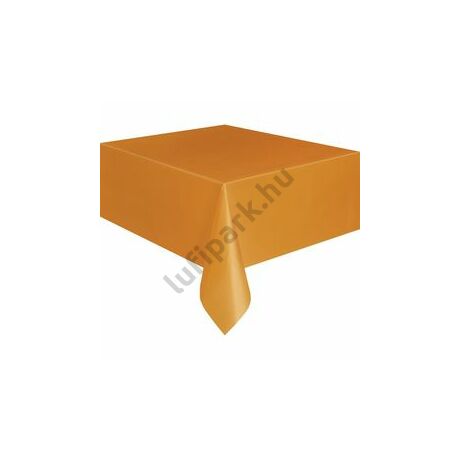  Pumpkin Orange Műanyag Parti Asztalterítő - 137 cm x 274 cm