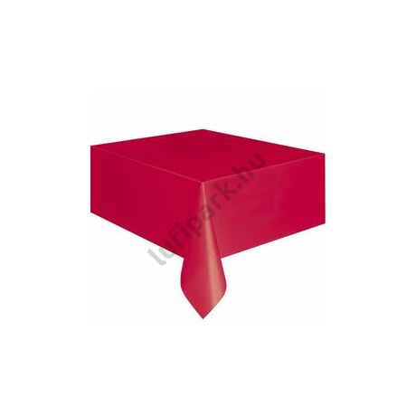 Ruby Red Műanyag Parti Asztalterítő - 137 cm x 274 cm