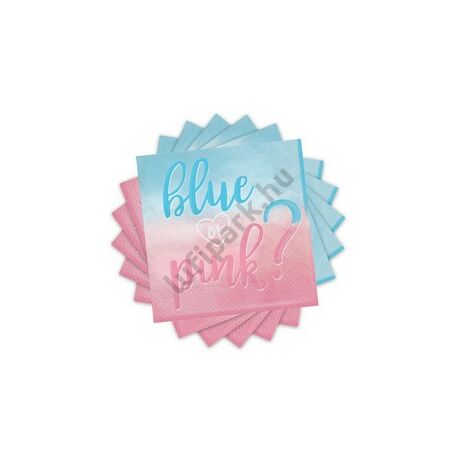 Blue or pink szalvéta babaszületésre,16d