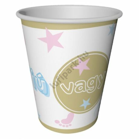 Parti pohár babaszületésre Fiú vagy Lány?