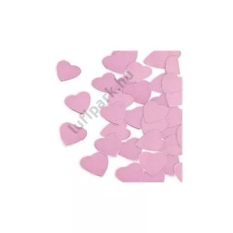 Rózsaszín Papír Szív Konfetti, 300 gr-os
