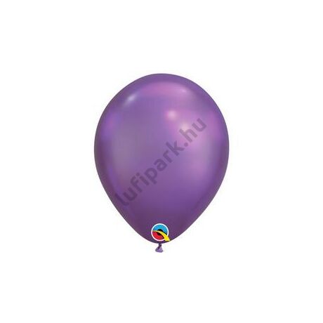 11 inch-es Chrome Purple - Lila Kerek Lufi