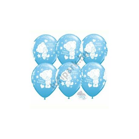 11 inch-es Tiny Tatty Birthday Pale Blue Szülinapi Lufi